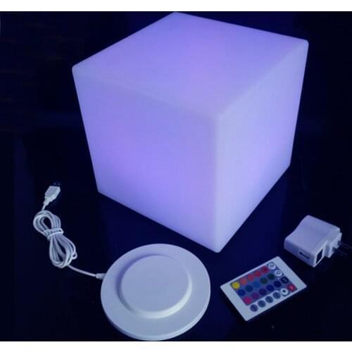 D20cm lluminated LED Cube Chair mini led light cube chairs for kids colorful light up cube chair Dropshipping Free Shipping 1pc