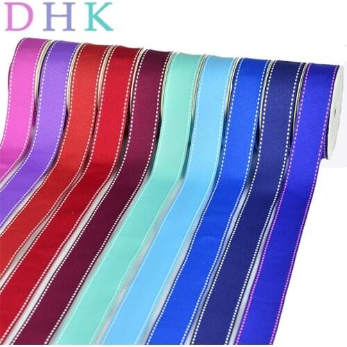 DHK 49 colors 7sizes Free shipping double face stitch ribbon packaging accessories hairbow headwear decoration wholesale S793