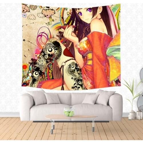 Senjougahara Hitagi Design Tapestry Wall Hanging Tapestries Throw Bedspread Yoga Mat Beach Towel Blanket Picnic Rug
