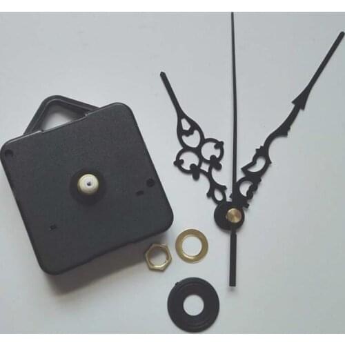 Hot Selling High Quality High Quality Quartz Clock Movement Mechanism DIY Repair Parts black + Hands New Drop Shipping