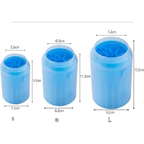 JOYLIVE Quickly Wash Dirty Cat Foot Cleaning Bucket Dog Paw Cleaner Cup Soft Silicone Combs Portable Pet Foot Washer Brush