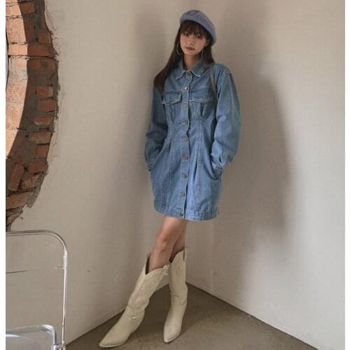 MUZISHA Fashion Denim Dresses