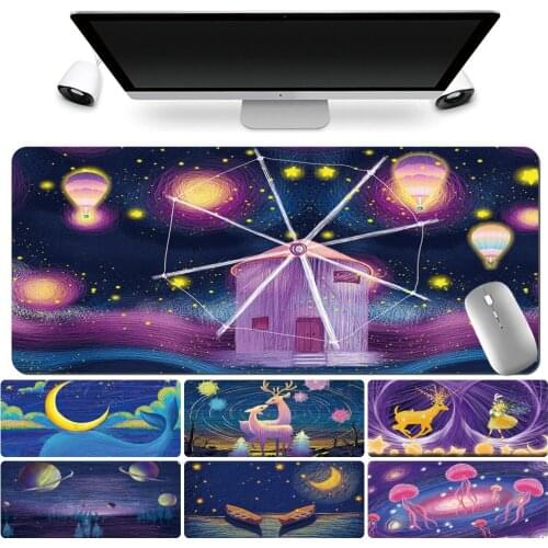 Mouse Pad Gaming Gamer Large Table Mat Waterproof Anti-slip Waterproof PU Leather Computer Mousepad
