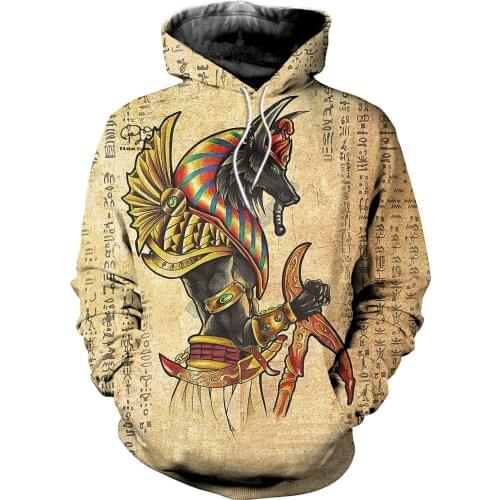 2020Newest Mysterious Totem Retor Horus Ancient Horus God Eye of Egypt Pharaoh Anubis 3DPrint Zip/Hoodies/Sweatshirts/Jacket N20