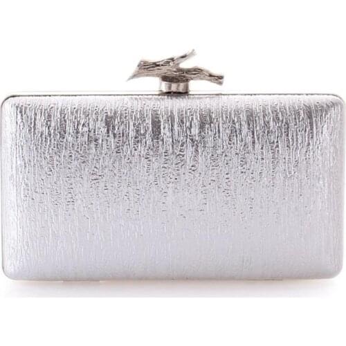 New Fashion Womens PU Leather Clutch Simple Bark Pattern Evening Bag Dinner Party Handbag Purse Shoulder Messenger Bag C66