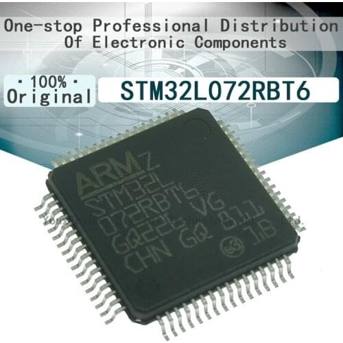 5/Pcs STM32L072RBT6 New Original SMD LQFP-64 32-bit microcontroller IC MCU chip ARM 32MHz 128KB（128K x 8）Flash memory
