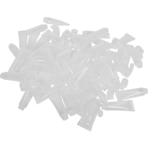 50 Pack 10Ml Lip Gloss Tubes Empty Lotion Refill Tubes Soft Squeeze Tubes for DIY Travel Distribution Bottle