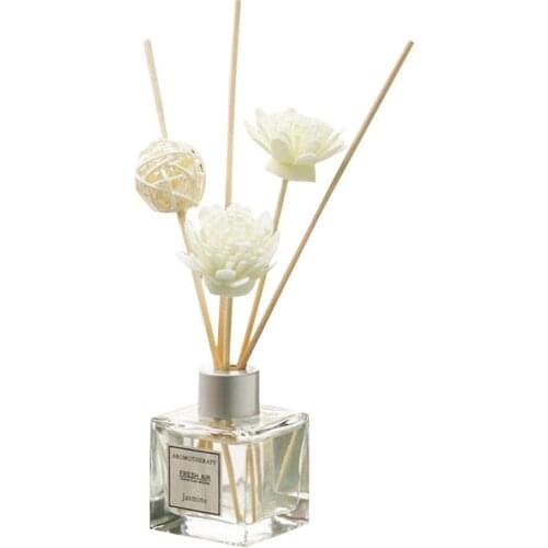 Aromatherapy Perfume Diffuser Set For Home Room Office Bathroom With Rattan Ball And Flower Decoration Relaxing Mind And Body