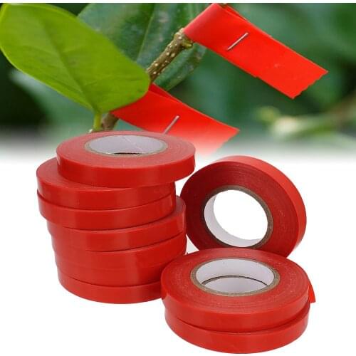 Tying Binding Flower Vegetable Machine Secateurs Engraft 10 PCS Tree Parafilm Tapetool PVC tie Tape Gardening bind belt