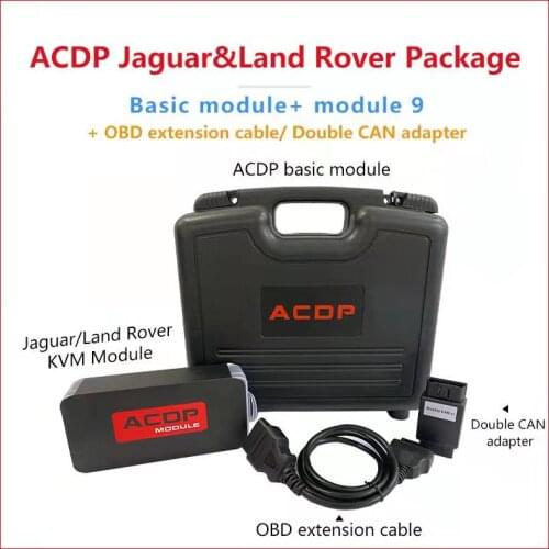 Yanhua Mini ACDP Master with Module9 for Land Rover Key Programming Support KVM from 2015-2018 Add Key with Double CAN Adapter