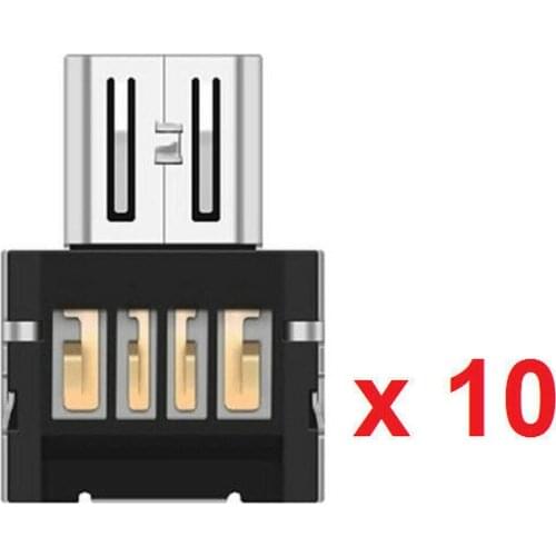10 x OTG Adapters, Micro USB Male to USB