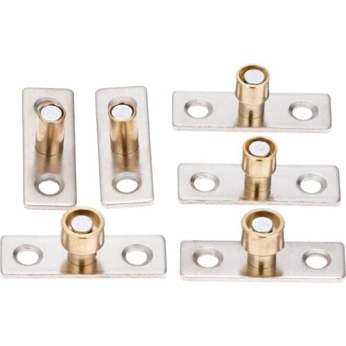 2Pcs Metal 8/10/12mm Wooden Sliding Door Guide Locator Stopper Cabinet Drawer Wood Door Sliding Guide Locator Stopper Hardware