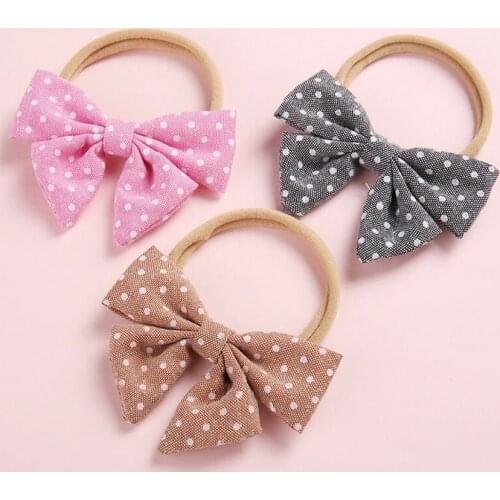3" Cotton Fabric Hair Bow Hairpins Hair Barrettes Fashion Bowknot Hairclips For Women Girls Hair Accessories 36Pcs/lot