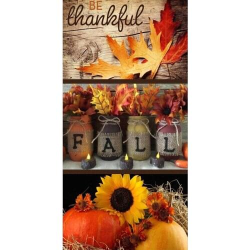 5D DIY diamond painting Thanksgiving Autumn Diamond Embroidery Full Drill Cross Stitch Mosaic Crafts Kits living room Decor Gift