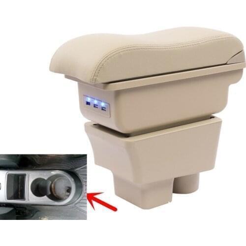 For Rapid armrest box central Store content Storage Rapid school armrests box with cup holder ashtray USB interface