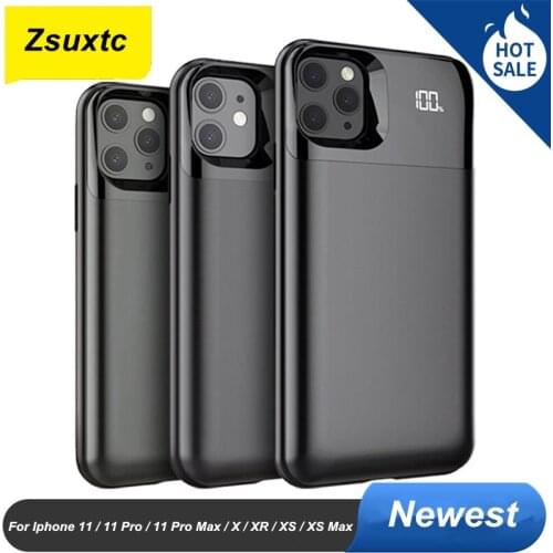 For Iphone 11 11 Pro 11 Pro Max X XR XS XS Max Battery Case External Battery Case Cover Phone Case Power Bank