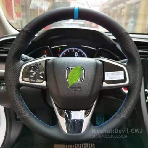 For Honda Civic CRV FIT XRV CRIDER URV ACCORD Odyssey advanced hand-sewn steering wheel cover carbon fiber flip cover