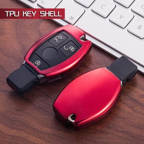 Red Soft Protective key Case Shell Cover for Mercedes A B C E G GL ML Class