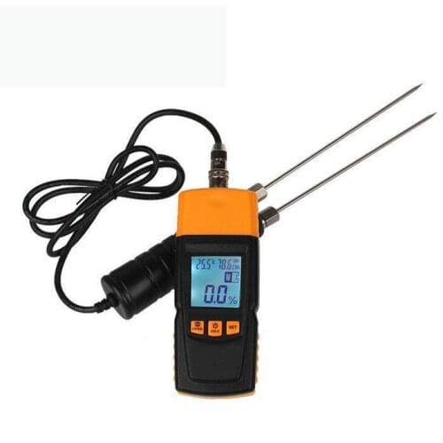 Wood Moisture Meter Digital LCD Display Humidity Tester portable doulbe testing probe Detector GM620