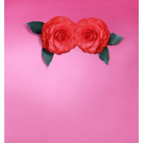 Red Flower Photography Backdrops Photo Props Studio Background 5x7ft