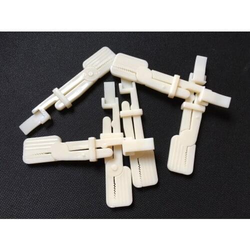 Hot sale 6pcs Dental Plastic Snap X-Ray Film Radiograph Holder Clip WHITE color