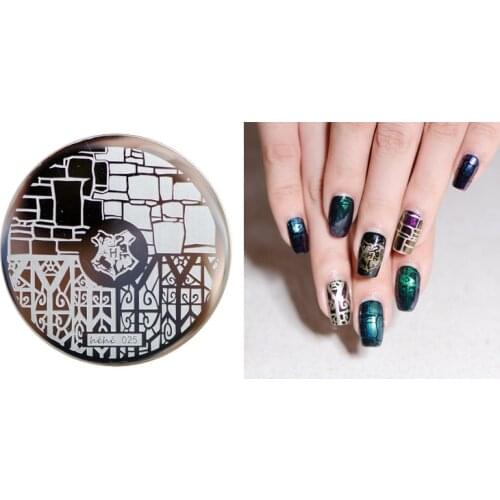 HEHE 2016New Stamping Plate hehe25- HP Preppy Chic Style Nail Art Stamp Template Image Transfer Stamp+Free shipping
