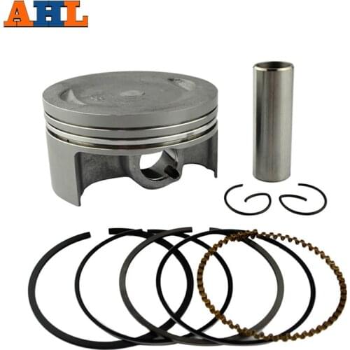 AHL Motorcycle STD +25 +50 +100 Piston & Piston Ring Kit For Yamaha YBR250 XG250 TRICKER YFM25R Raptor 250 XT250 Serow YS250