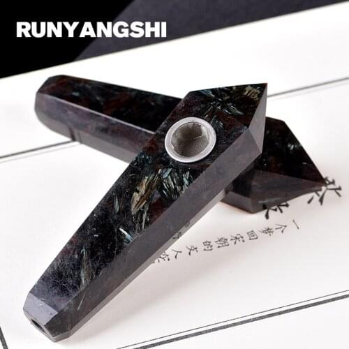The Fireworks Stone Smoking Pipe Natural Stones and Minerals with Strainer 1 Pc Smoke Pipe Runyangshi YY24