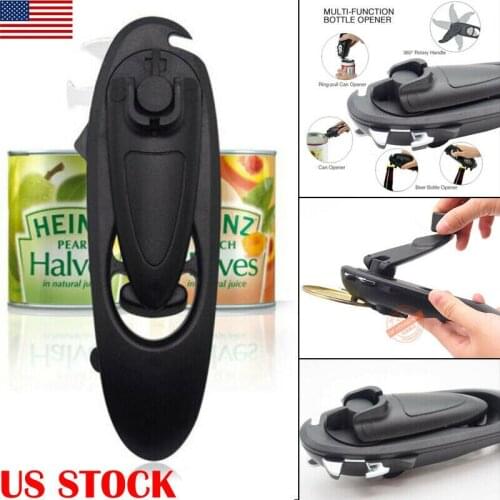 Multifunction Stainless Steel Manual Can Opener Smooth Edge Safe Cut Kitchen Aid Manual Can Opener Lid Lifter