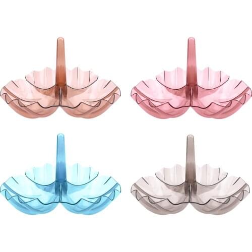 1-Tier Reusable Plastic Modern Fruit Plate Food Storage Display Vegetable