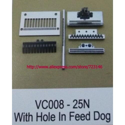NEEDLE GAUGE SET vc008-25n with hole in feed dog NDUSTRIAL SEWING MACHINE PLATE FOR CANSAI JUKI SINGER