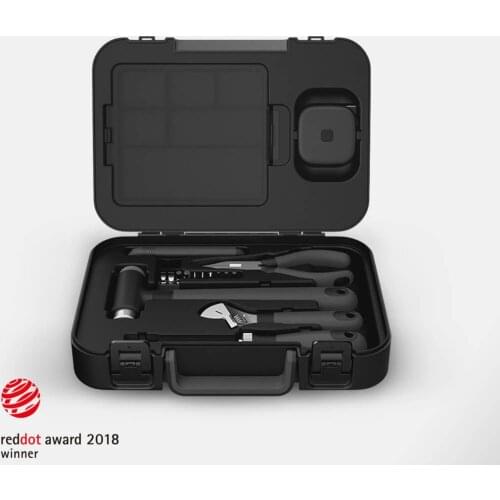 XIAOMI MIIIW Hand Tool Set 16Pcs DIY Set Tool Household Hand Tool with Screwdriver Wrench Hammer Tape Plier Knife ToolBox