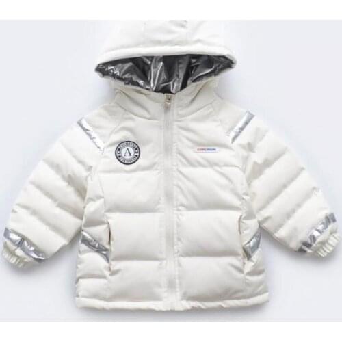 New Childrens Down Jacket for Boy Winter Warm Thick Hooded Coat Kids Baby Outerwear Girls Parkas Cotton-Padded Jacket 2-7 Years
