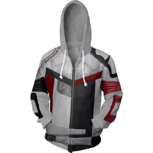 New Movie Descendants 3 Cosplay Carlos Hoodie Costume Zip Up Jacket Unisex Sweatshirt 3D Print Coat Mens Womens Hooded