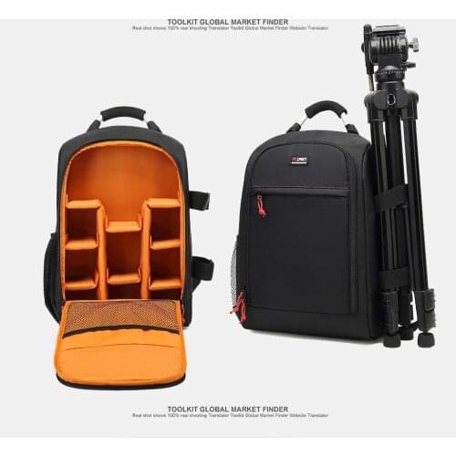 Factory direct sales of new SLR camera bag, double shoulder outdoor photography bag, professional waterproof laptop bag backpack