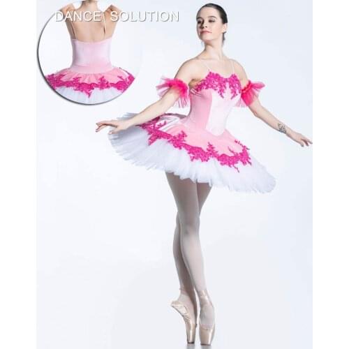 Pink Classical Professional Ballet Dance Tutu Dress for Girls and Women Dance Tutu Costumes Pancake Tutus BLL080