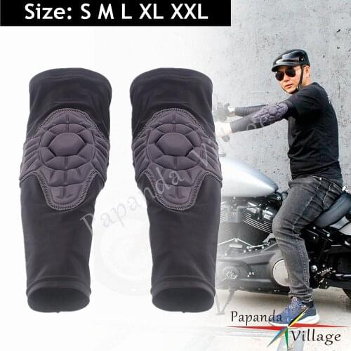 S M L XL XXL Men Arm Sleeves Protection Joint Anti-Collision Sleeves Motorcycle Rinding UV Sun Breathable Long Hand Sleeve Black