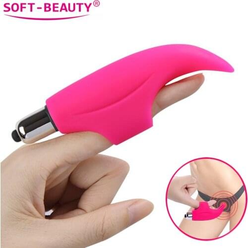 Sex Finger Sleeves Vibrator Clitoris Vibrator Stimulator Vagina Strapon Sex Toys for Woman Sex Erotic Products for Couples