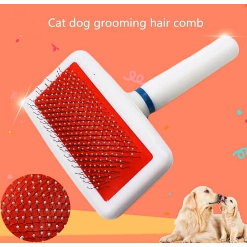 Pet Dog Hair Removal Needle Combs Fur Cleaning Brush Grooming Large Size Combs Tool Candy Color Non-slip Pets Supplier Original