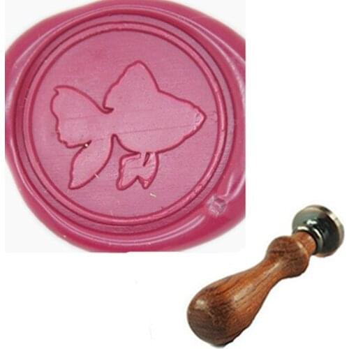 Personalized Name Customized Wax Seal Stamp, Personalized Wedding Invitation, Goldfish Wax Seal Stamp