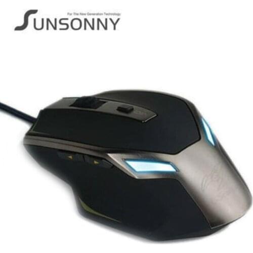 Sunsonny SM-K9500 IMP Wired USB Mouse Optical Professional For Video Game CF LOL Desktop Computer Home Office Use Laptop Mice