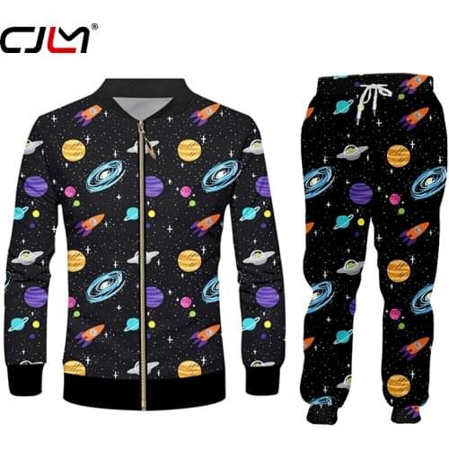 CJLM All 3D Print Spaceship Space Personalized Couple Outfit Men/women Hoodies Sweater Jacket Trackuit Comfortable Personality