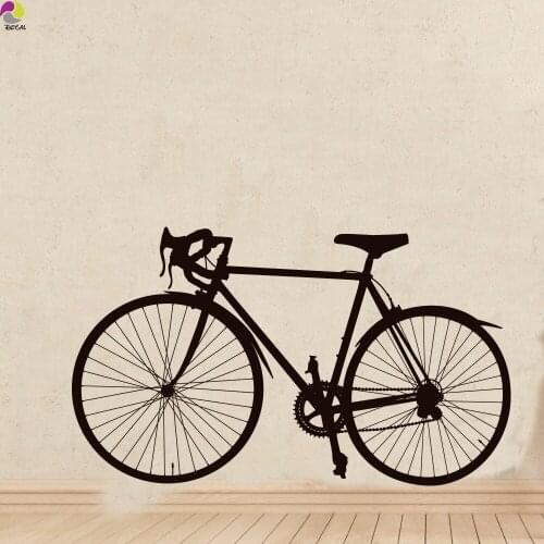 Street Bicycle Wall Sticker Bedroom Living Room Road Bike Ride Traffic Sport Wall Decal Boy Room Vinyl Home Decor Wall Art
