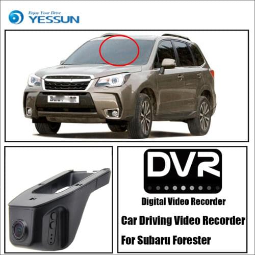 YESSUN HD 1080P Not Reverse Parking Camera - Car DVR Digital Video Recorder For Subaru Forester - Front Camera Dash