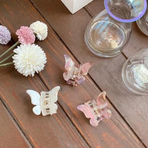 Butterfly Hair Clip Super Fairy Geometric Acrylic Acetate Hairpins Girls Women Hair Claws Clip Hair Accessories Barrettes