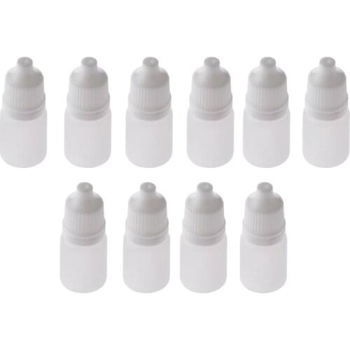 10pcs 5ml Empty Plastic Squeezable Dropper Bottles For Eye Drops Lab Liquid Lab Solvents Paint Essence Saline