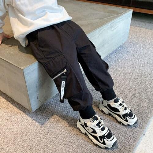 2021 Loose Spring Summer Thin Casual Pants Boys Kids Trousers Children Clothing Teenagers Formal Outdoor High Quality