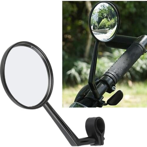 360 Degree Rotate Black Adjustable Motorcycle Bike 3" Round 7/8" Handle Bar End Rearview Side Mirrors Motorcycle Accessories