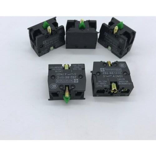 50pcs ZB2-BE101C Normal Open (NO) Contact Block Replaces TELE 10A 400V