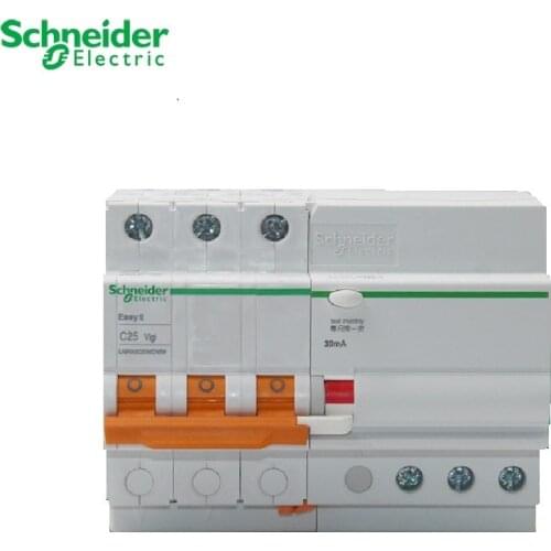 Schneider electric Residual current protection circuit breaker EA9R 3P 6A 10A 16A 20A 25A 32A 40A 50A 63A type C EA9RN*C*30CA